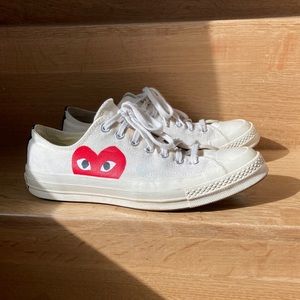 Converse x  COMME des GARÇONS low tops. Size 9
